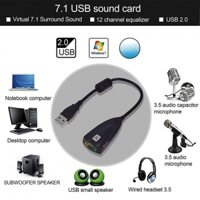 USB 7.1 SOUND CARD 5HV2  ÂM THANH CỰC HAY