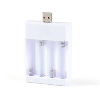 USB AA Battery Charger Ni-MH/Ni-Cd Rechargeable Battery Portable Charger Lightweight Universal Battery Charger