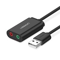 USB âm thanh Ugreen 30724 chuyển đổi cổng USB sang loa và micro jack 3.5mm