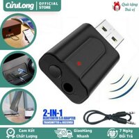 USB Bluetooth 5.0 Audio cho loa ô tô tivi máy tính PC bộ thu phát nghe nhạc không dây âm thanh usb audio input receiver adapter