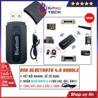 Usb bluetooth 5.0 Dongle H2Pro 2in1 cho và nhận bluetooth, usb bluetooth cho pc, loa, amply, tivi ( tặng dây 2 dầu 3.5mm 20k)