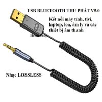 Usb Bluetooth 5.0 thu phát âm thanh Hifi Stereo chơi nhạc Lossless cho Tivi, PC, loa, âm ly, xe ô tô