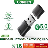 USB Bluetooth 5.0 Ugreen 80889 kết nối cho Máy Tính, Laptop (hỗ trợ Nitendo Swtich/PS4) - Hàng Chính Hãng