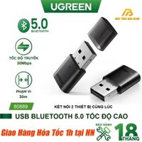 USB Bluetooth 5.0 Ugreen 80889 Hỗ trợ Nintendo Swtich/ PS4 - Hàng Chính hãng