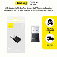 USB bluetooth tốc độ cao Baseus BA07 bluetooth receiver - hàng chính hãng