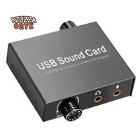 Usb-c Card Âm Thanh Bên Ngoài 3.5 Mm Micro Bộ Chuyển Đổi Âm Thanh Soundcard Cho PC Laptop Tai Nghe USB Card Âm Thanh