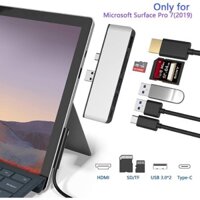 Usb C Docking Station cho Surface Pro 7 Surface Pro Dock 2019 2 USB 3.0 SD / TF Card Reader Bộ chuyển đổi Combo Adapter với Bộ chuyển đổi HDMI 4K Âm thanh USB C, Cổng dữ liệu truyền nhanh