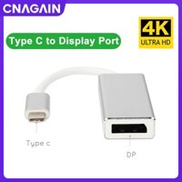 Usb C USB 3.2 LOẠI C sang DP Bộ chuyển đổi cổng hiển thị Trung tâm cáp 10Gbps 4K 30HZ 1080P 60HZ Bộ chuyển đổi dây chuyển đổi Video cho Macbook Air / Samsung S24 / S23 / S22 Ultra