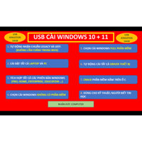 USB CÀI WINDOWS 10, 11 (FULL SOFT, NO SOFT, CỰC NHANH, CỰC ĐƠN GIẢN, QUÁ DỄ SỬ DỤNG)