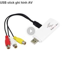 USB Capture Tivi Stick KM-268 ghi hình từ chuẩn AV vào máy tính chuyên dùng cho Máy siêu âm Nội soi