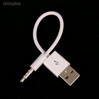 USB Charger Data sync cable lead for Apple 3rd 4th 5th Gen iPod shuffle - White [bonus]