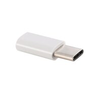 USB-C/Loại C 3.1 Nam Sang Micro USB Nữ Adapter Chuyển Đổi Chiều Dài: 3 Cm dành Cho Galaxy S8 & S8 +/LG G6/Huawei P10 & P10 Plus/Xiaomi Mi6 & Max 2 Và các Điện Thoại Thông Minh Khác (Trắng)