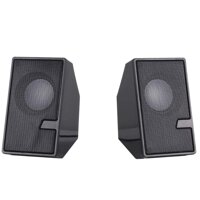 USB Computer Speaker, 6W High Volume Built-in Active Power Amplifier 3.5MM Standard Audio Cable Access -for Mobile Phone/Laptop/Desktop