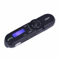 USB di động MP3 Người Chơi Màn Hình LCD Máy Nghe Nhạc có Đài FM Hỗ Trợ Thẻ TF (Đen)