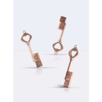 USB gỗ hình trái tim và USB kim loại hình chìa khóa trái tim, bộ USB lưu trữ độc đáo
