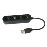 USB Hub P-1020 China 4 cổng (Đen)