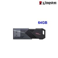 USB Kingston 64GB DataTraveler Exodia Onyx - Màu đen nhám - USB 3.2 Gen 1; Nắp trượt; Móc treo - DTXON/64GB