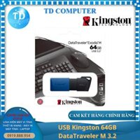 USB Kingston 64GB DataTraveler M 3.2 - Hàng chính hãng FPT phân phối