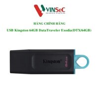 USB Kingston 64GB DataTraveler ExodiaDTX64GB - Hàng chính hãng