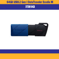 USB Kingston 64GB USB3.2 Gen 1 DataTraveler Exodia M (Black + Blue)