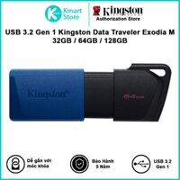 USB Kingston DataTraveler Exodia M USB Flash Drive 32G  64G  128G  256G - Hàng Chính Hãng - 64GB
