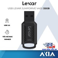 USB Lexar JumpDrive V400 32GB/ 64GB, Chuẩn USB 3.0, Tốc độ đọc 100Mb/s, chính hãng bảo hành 2 năm