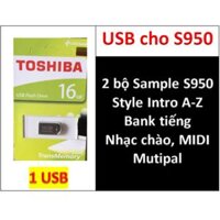 USB mini 2 BỘ Sample cho đàn organ yamaha PSR-S950 Style nhạc chào songbook midi + Full dữ liệu làm show