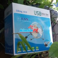 USB mini fan Giới thiệu sản phẩm Quạt lồng sắt 3 cánh bán chạy USB 819