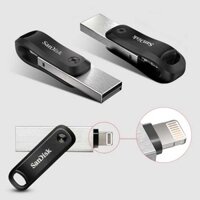 USB OTG 128GB Sandisk iXpand GO cho Iphone Ipad (Móc được vào chìa khóa) Chính Hãng