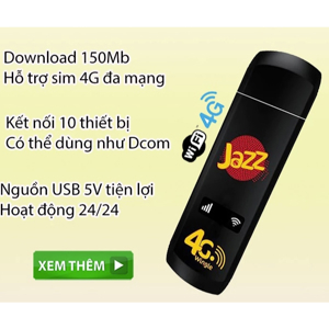 USB phát wifi 4G Jazz W02