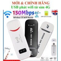USB Phát Wifi từ Sim 4G Hỗ Trợ Đa Nhà Mạng Tốc Độ 150 MBPS 4G LTE Wireless Router USB Dongle Modem Mobile Broadband