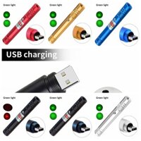 Usb Sạc Laser Xanh Đỏ Đèn Pin Di Động Công Suất Cao 10000m Có Thể Điều Chỉnh Lấy Nét Laser Con trỏ Tích Hợp Pin
