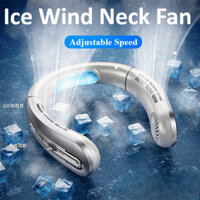 Usb Sạc Treo Dây Quạt Di Động Không Lưỡi Tắt Tiếng LED Hiển Thị Kỹ Thuật Số Quạt Cổ Làm Mát Không Khí Kipas Mini