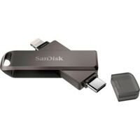 USB Sandisk 2 đầu TypeC và Lightning Flash Drive Luxe IX70N  OTG 3.1 64gb cho iPhone Ipad chính hãng - 005082