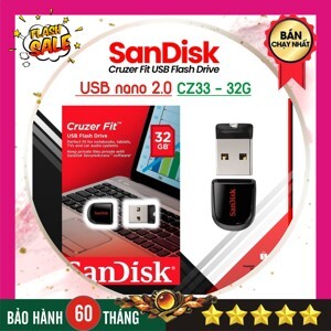USB SanDisk Cruzer Fit CZ33 32GB