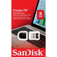USB Sandisk Cz33 8Gb 3.0 (Cruzer Fit) - 001662