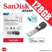 USB Sandisk Ixpand 3.0 128gb cho iPhone cổng lightning Chính Hãng - 002733