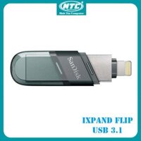 USB Sandisk Ixpand Flip OTG 3.0 64gb cho iPhone Ipad 64GB SDIX90N chính hãng - 005080