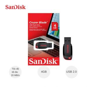 USB Sandisk CZ50 (SDCZ50) 4GB - USB 2.0