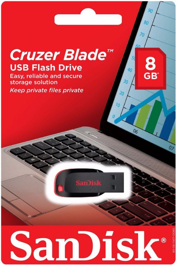USB Sandisk CZ50 (SDCZ50) 8GB - USB 2.0