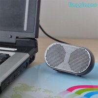 USB Speaker for Notebook Laptop PC(Black)  Portable Loudspeaker Powered Stereo