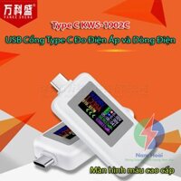 USB test / kiểm tra đo dòng điện, điện áp type C to type C USB to USB PD QC 2.0 QC 3.0 KEWEISI KWS-1902C