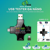 USB tester kiểm tra đo dòng điện, điện áp type C màn hình màu Juwei J7C 2024 - KSS