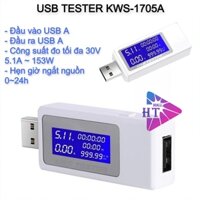 Usb tester / Thiết bị kiểm tra đo dòng điện, điện áp Keweisi KWS-1705a