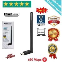 USB thu sóng WiFi ToToLink băng tần kép A650UA