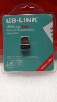 Usb thu wifi LB-LINK WN151 siêu nhỏ gọn dùng cho máy tính laptop / pc