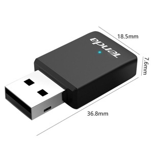 USB thu Wifi Tenda U9 Mini Không Anten, chuẩn AC 650Mbps – 2 băng tần