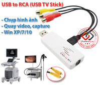 USB TV Stick Thiết bị ghi hình AV RCA sang USB cho máy siêu âm, nội soi