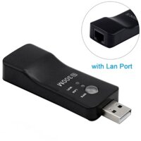 Usb TV WiFi Dongle Adapter 300Mbps Bộ thu không dây đa năng RJ45 WPS cho Samsung LG Sony Smart TV