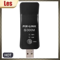 Usb TV WiFi Dongle Adapter 300Mbps Bộ thu không dây đa năng RJ45 WPS